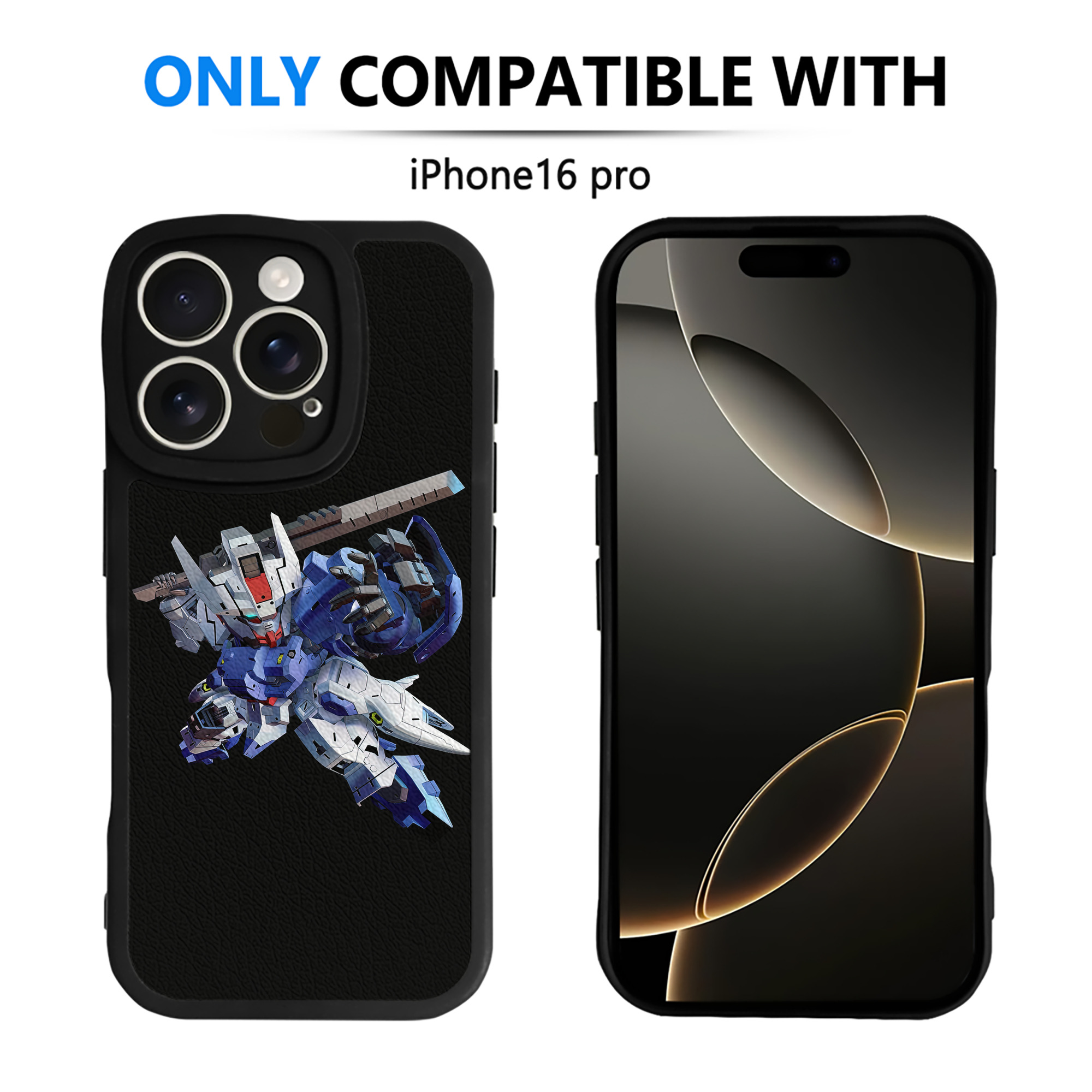 （画像用） 機動戦士ガンダム Mobile Suit Gundam 【iPhone 16シリーズ対応】シリコンスマホケース（レザー調） 材質：シリコン